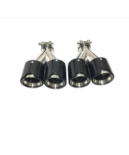 Akrapoviç Ekzoz Ucu Parlak Karbon 4lü sağ ve sol Bmw M Model 90mm ürün görseli 1