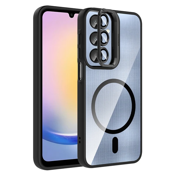 Galaxy A16 Kılıf Magsafe Standlı ve Kamera Lens Koruma Hediyeli Etro Kapak ürün görseli 1