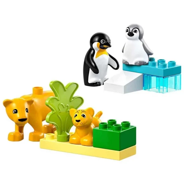 LEGO DUPLO Kasabası Vahşi Hayvan Aileleri: Penguenler ve Aslanlar 10442 ürün görseli 1