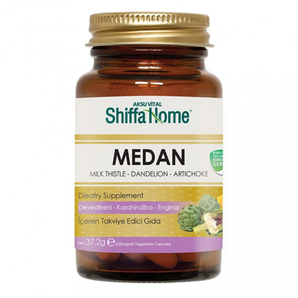 Shiffa home MEDAN Süt Devedikeni, Karahindiba Taraxacum, Enginar 60 kapsül ürün görseli 1