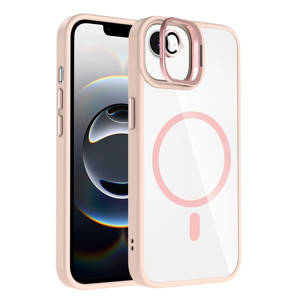 iPhone 16E Kılıf Magsafe Standlı ve Kamera Lens Koruma Hediyeli Etro Kapak ürün görseli 1