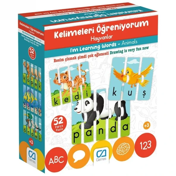 Kelimeleri Öğreniyorum Hayvanlar ürün görseli 1