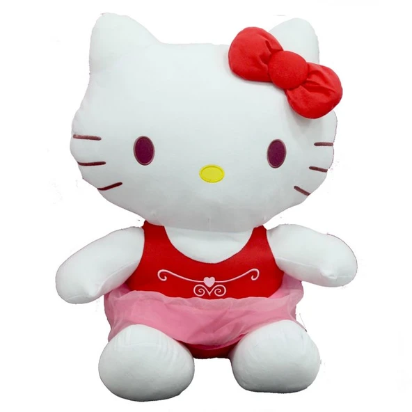 Sunman Peluş Hello Kitty Elbiseli Kurdeleli 36Cm - Resim 2