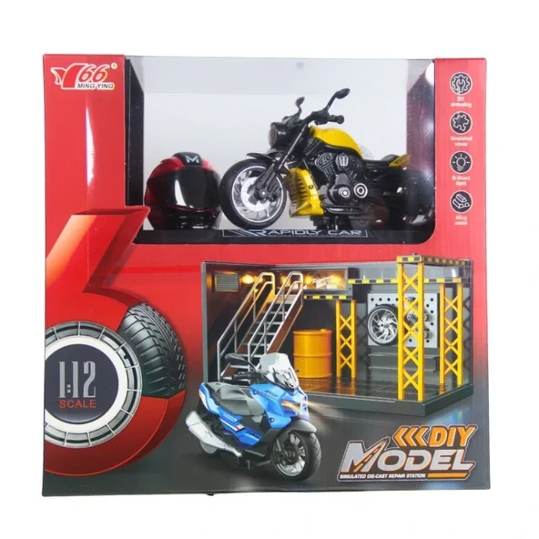 1/12 Motosiklet Harley Wolverine PB 3R Sesli ve Işıklı ürün görseli 1