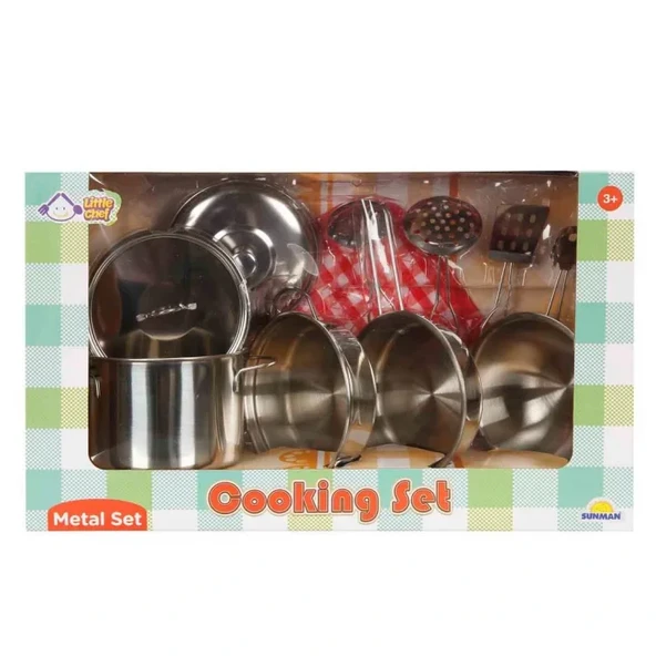 Oyuncak Metal Pişirme Seti - Resim 3