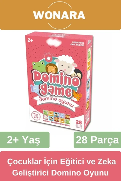 Eğitici Zeka Geliştirici Aile ile El-Göz Koordinasyonu Desteği Eğlenceli Domino Oyunu Seti ürün görseli 1