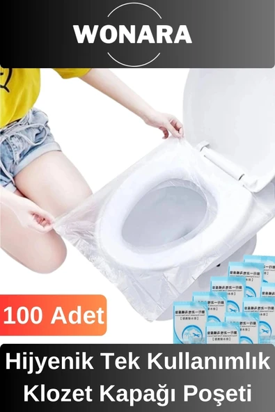 Deluxe Seyahat ve Toplu Kullanım Alanları İçin Hijyenik Tek Kullanımlık Klozet Kılıf Poşeti 100 Adet ürün görseli 1