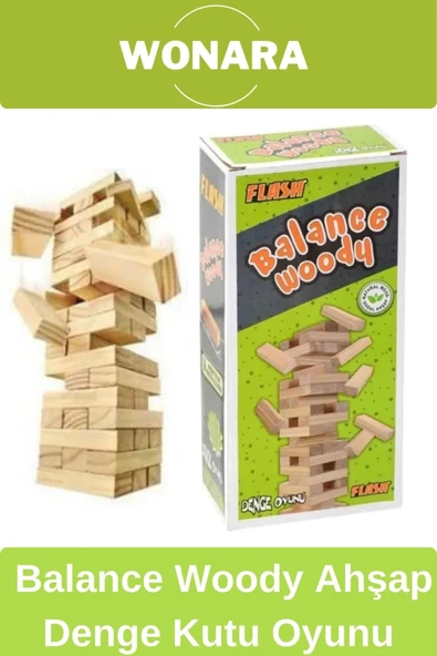 Premium Board Games - Zeka Eğlence Geliştirici Eğitici Strateji Balance Woody Ahşap Denge Kutu Oyunu ürün görseli 1