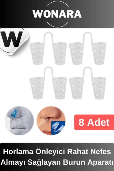 Premium Horlama Önleyici Rahat Nefes Almayı Sağlayan Uyku Kalitesini Artırıcı Burun Aparatı 8 Adet ürün görseli 1