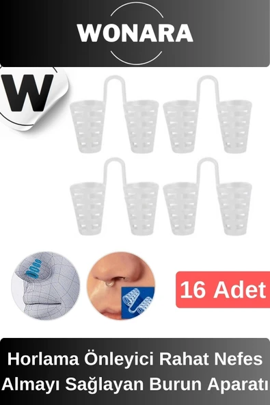 Premium Horlama Önleyici Rahat Nefes Almayı Sağlayan Uyku Kalitesini Artırıcı Burun Aparatı 16 Adet ürün görseli 1
