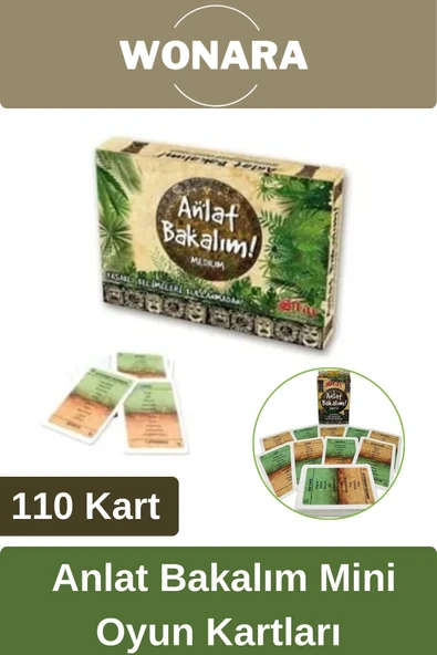Premium Board Games - Zeka Eğlence Geliştirici Eğitici Strateji Anlat Bakalım Mini Oyun Kartları ürün görseli 1