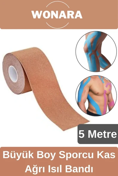 Geniş Boyutlu Hızlı Sonuç Veren Kas Eklem Bel Bacak Sırt Omuz Kalça Sporcu Ağrı Kesici Isıl Bandı ürün görseli 1