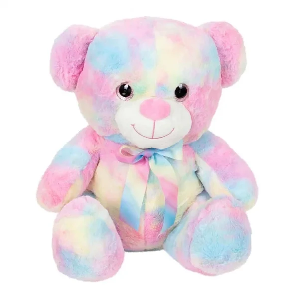 Gökkuşağı Renkli Peluş Ayı 45 cm ürün görseli 1