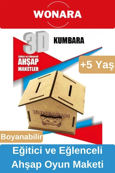 3d Eğitici Zeka Geliştirici Boyanabilir Ahşap Puzzle - Ebeveyn Ve Çocuk İçin Demonte Oyun Maketi ürün görseli 1