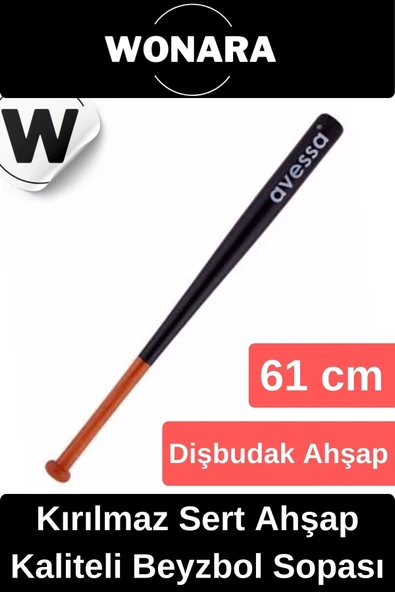 Premium Özel Üretim Dayanıklı Kırılmaz Ahşap 61 Cm Mükemmel Kavrayışlı Kaliteli Beyzbol Sopası ürün görseli 1