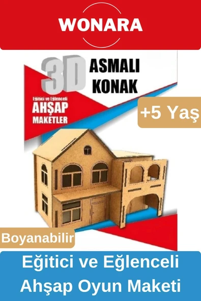 3D Eğitici Zeka Geliştirici Boyanabilir Ahşap Puzzle - Ebeveyn ve Çocuk İçin Demonte Oyun Maketi ürün görseli 1