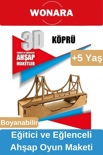 3D Eğitici Zeka Geliştirici Boyanabilir Ahşap Puzzle - Ebeveyn ve Çocuk İçin Demonte Oyun Maketi ürün görseli 1