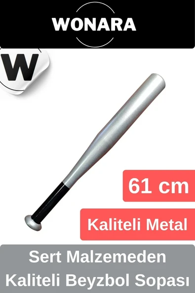 Dayanıklı Kırılmaz Metal 61 cm Mükemmel Kavrayışlı Kaliteli Beyzbol Sopası ürün görseli 1