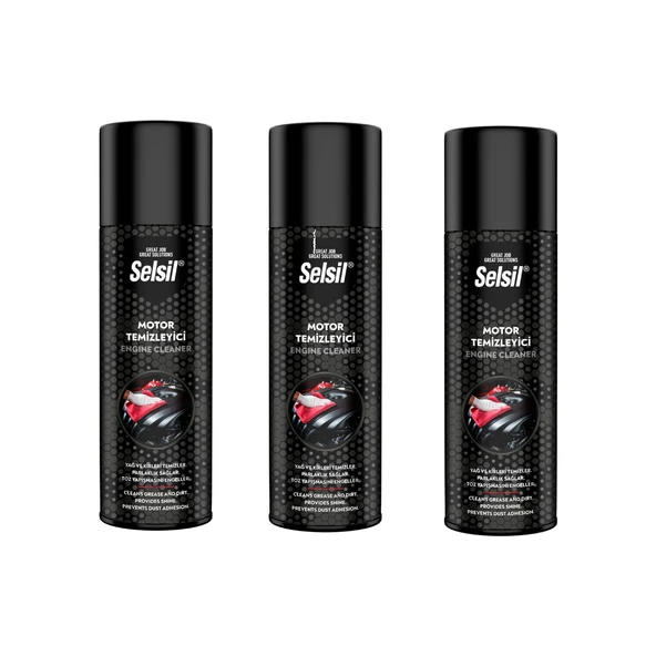Selsil Motor Temizleme Sprey 500 ml 3 Adet ürün görseli 1