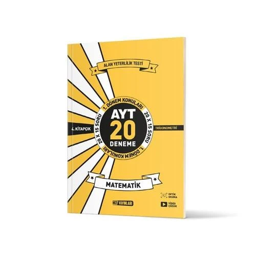 Hız AYT Matematik Deneme 4.Kitap 20 Li İlk Dönem ürün görseli 1
