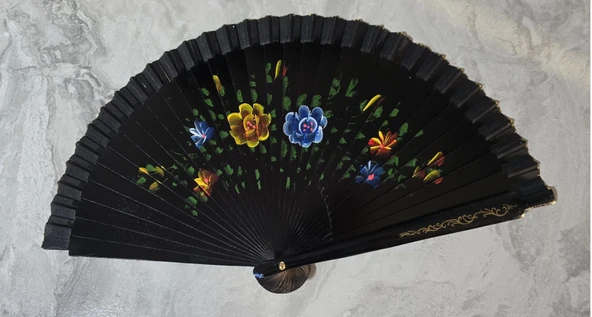 Bambu Çift Taraflı Siyah Yelpaze 12'li Paket mirMH004K-SST-975 ürün görseli 1