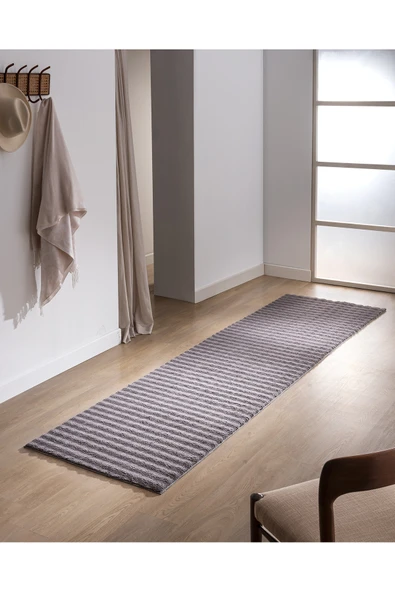 Madame Coco Vivre Bubble Halı - Antrasit - 80x300 cm ürün görseli 1