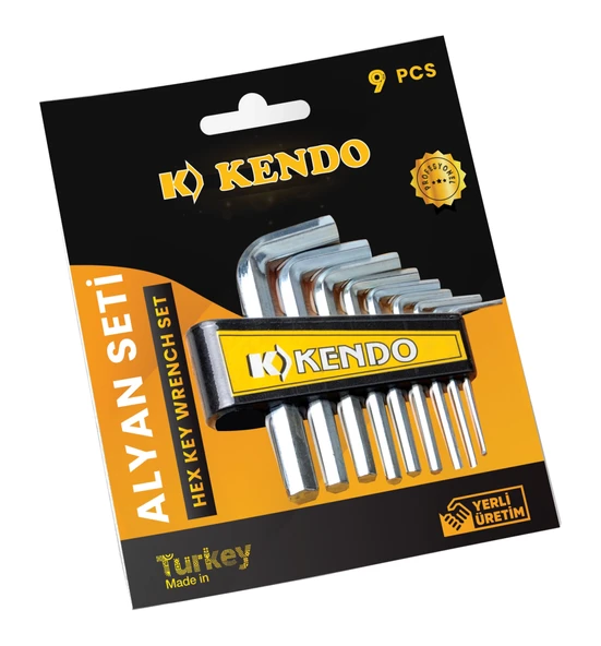Kendo Allen Anahtar Seti Alyan Anahtar 9 Parça mirAH009K-AVH-1041 ürün görseli 1
