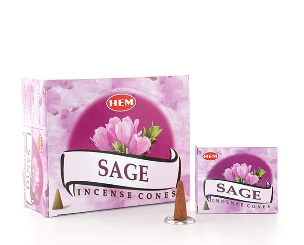 Sage Aromalı Konik Tütsü mirKH002K-Hemkonik25 ürün görseli 1