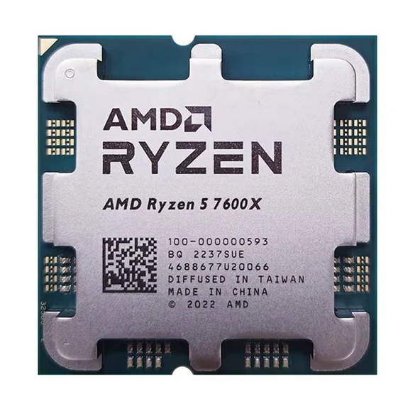 Amd Ryzen 5 7600X AM5Pin 105W Fansiz Tray ürün görseli 1