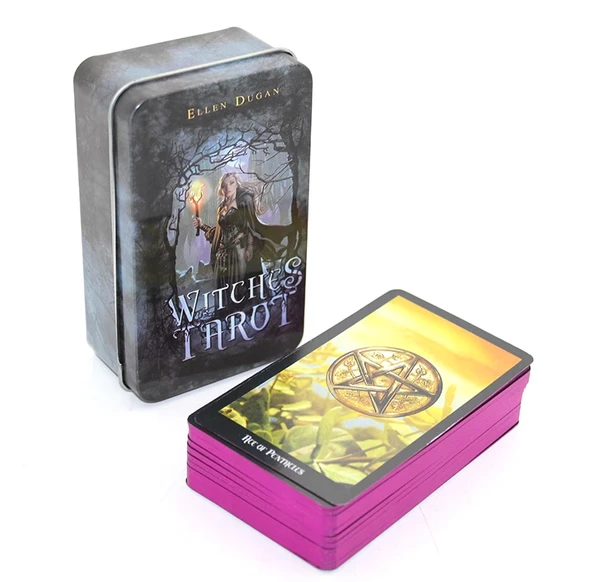 By Ellen Dugan Witches (cadı) Metal Kutulu Tarot Kartı Alk2815 mirKH002K-ALK2815 ürün görseli 1