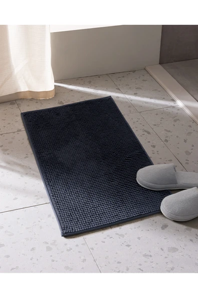 Madame Coco Conques Banyo Paspas - Koyu Mavi - 50x80 Cm ürün görseli 1