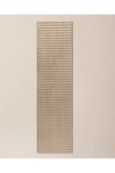 Madame Coco Vivre Bubble Halı - Bej - 80x300 cm - Resim 5