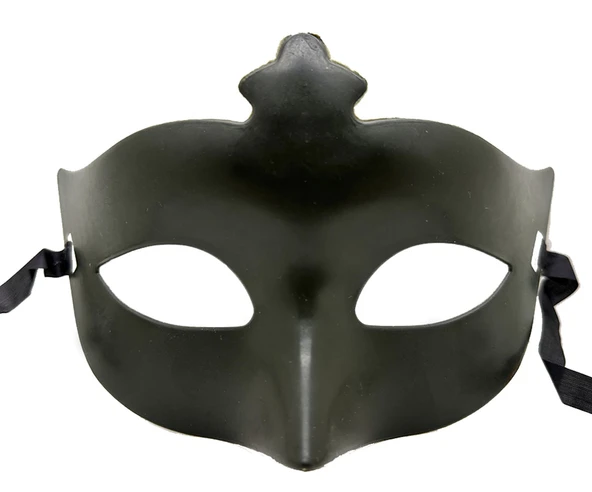 Haki Yeşil Renk Masquerade Kostüm Partisi Venedik Balo Maskesi mirSM0010K-SMR-D356-8 ürün görseli 1