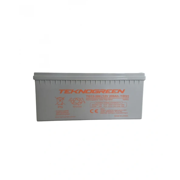Teknogreen 200 Ah 12 Volt Jel Akü ürün görseli 1