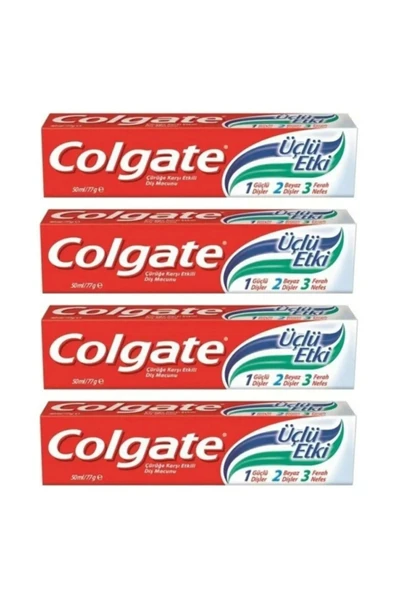 Diş Macunu Üç Etki 50 ML X 4 Adet - Resim 3