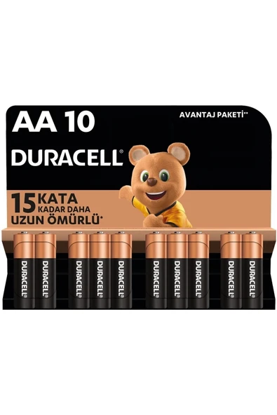 AA Alkalin Kalem Pil (10'lu paket) 1,5 V LR6/MN1500 ürün görseli 1