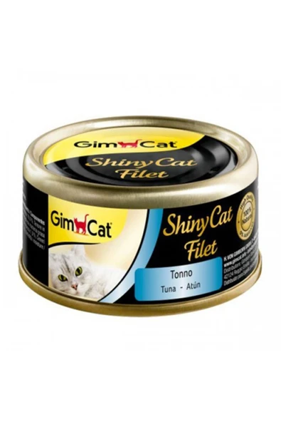 Gimpet Gimcat Shinycat Kıyılmış Ton Balıklı Fileto Kedi Konservesi 70 gr ürün görseli 1