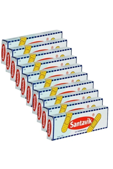 Cansın Bant Bez Yarabandı 10'lu 10 Paket (100 Adet) Cans10 ürün görseli 1