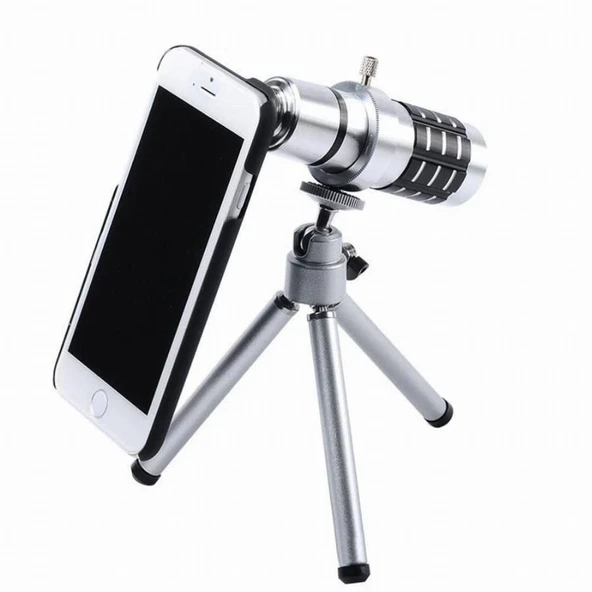 İphone5,5s,i̇phone4.4s Için Alüminyum 14x Optik Zoom Yakından Görüntü Çekme Dürbün mirTD0012K-TDU-497 ürün görseli 1