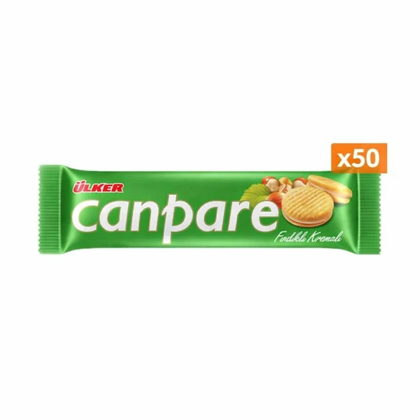 Ülker Canpare Fındık Kremalı Bisküvi 81 Gr  x50 ADET ürün görseli 1