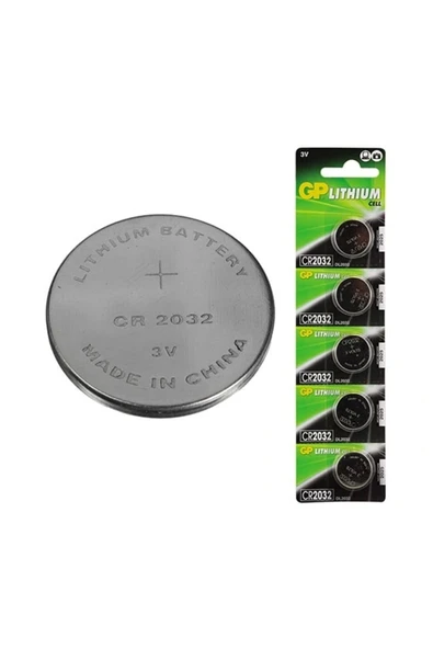 Gp Cr2032 3v Lityum Para Pil 5li Paket ürün görseli 1
