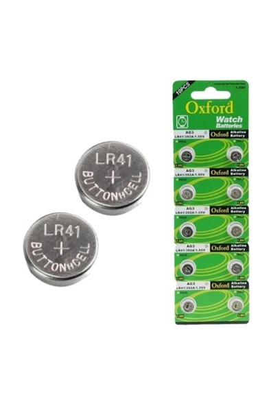 Oxford Ag3 Lr41 Alkalin Saat Pili 10'lu Paket ürün görseli 1