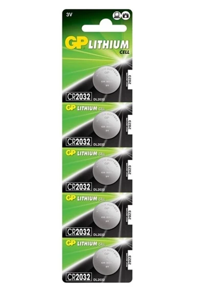Gp Cr2032 3v Lityum Para Pil 5'li Blister ürün görseli 1