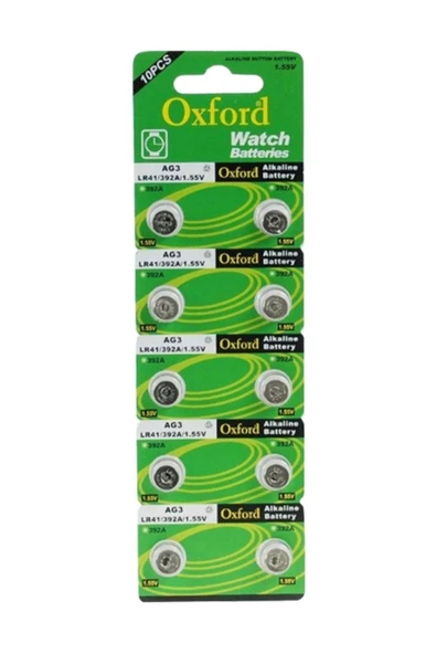 Ag3 Lr41 384 L736 Alkaline Düğme Pil 1 Kart 10 Adet ürün görseli 1