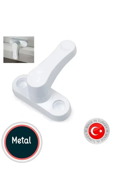 Metal Pvc Kapı Pencere Pimapen Emniyet Kilidi Çocuk Hırsız Güvenlik Mandalı - Beyaz ürün görseli 1