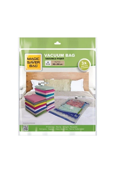 Vakumlu Poşet Xl 55x90cm 1 Paket ürün görseli 1