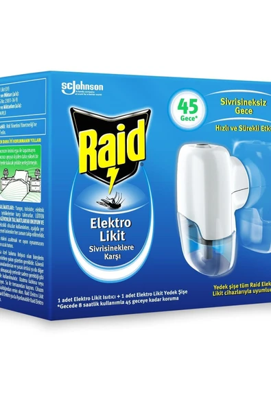 Elekro Likit Cihaz Ve 1 Yedek 45 Gece (SİVRİSİNEK) ürün görseli 1
