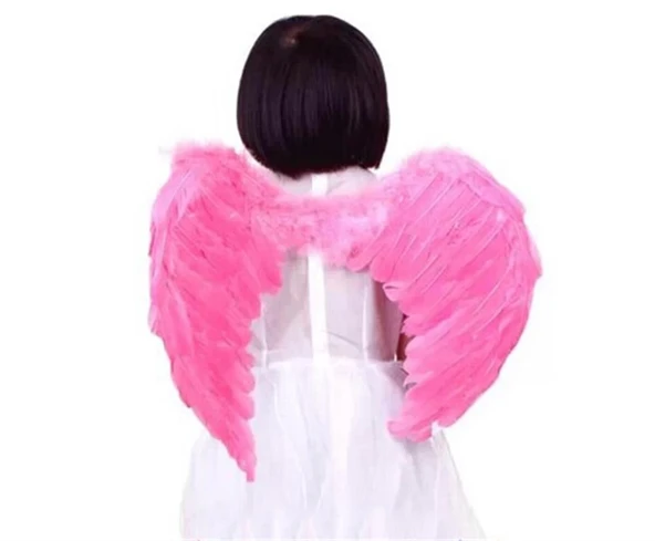 Pembe Renk Bebek Boy Küçük Melek Kanadı 40x55 Cm mirSM0010K-SMR0805-PEMBE ürün görseli 1