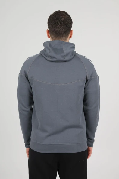 Hummel Armin Pro Pamuklu Sweatshirt Antrasit - Resim 7