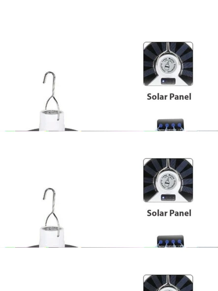 P-038 Solar Güneş Enerji Ve Usb Sarjli 5 Kanatlı mirFA0011K-652 ürün görseli 1